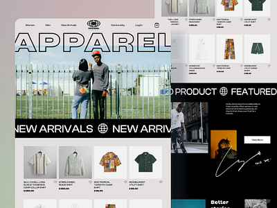 Apparel Streetwear - Web Design barbershop branding clothes clothing clothing line design graphic design illustration logo streetwear typography ui ux