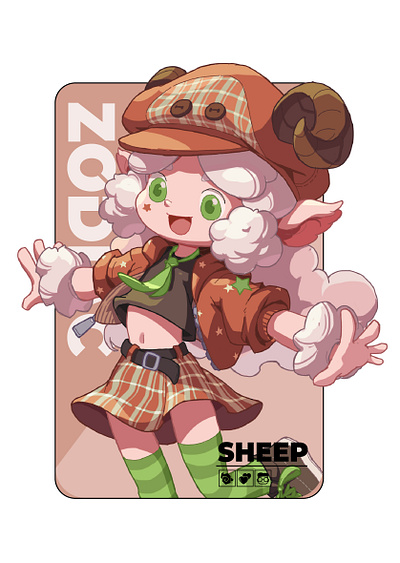 Chinese Zodiac IP Character Design-Sheep character design characters design illustration ipdesign