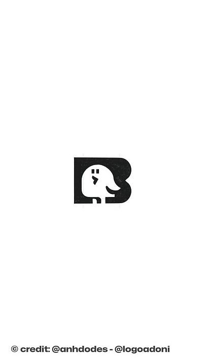 Little letter B duckling bird typography logo for sale 3d anhdodes animation branding design duck logo graphic design illustration logo logo design logo designer logodesign minimalist logo minimalist logo design motion graphics ui