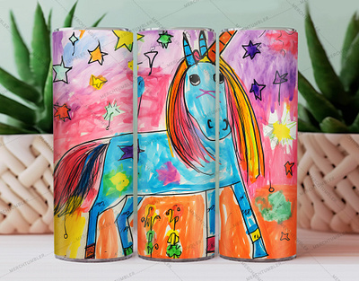 Hand Drawn Unicorn Skinny Tumbler Wrap color image custom design custom tumbler design hand drawn template illustration photography skinny tumbler sublimation tumbler design tumbler design art tumbler sublimation tumbler vector art tumbler warp unicorn tumbler unicorn vector vector art waterslide tumbler