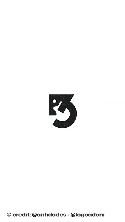 Modern number 3 horse animal typography logo for sale 3d anhdodes animation branding design graphic design horse logo illustration logo logo design logo designer logodesign minimalist logo minimalist logo design motion graphics number 3 logo ui