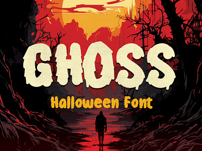 Ghoss - Halloween Font typographic