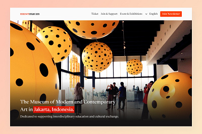 Exploration - Museum Macan, Jakarta exploration graphic design landing page ui design user interface ux design