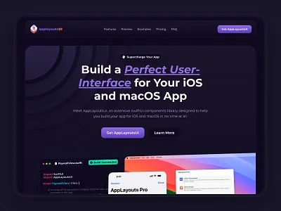 AppLayoutsUI - Website Hero design design for landing page design for web digital design landing page landing page ui marketing website marketing website design product design ui ui for web web web design web ui web ui design website website design website hero website ui website ui design