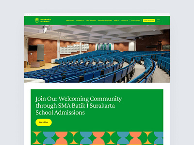 Revamp Website School: Sma Batik 1 Surakarta (Landing Page) branding design landing page redesign ui ux