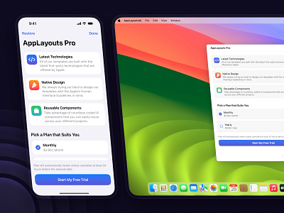 AppLayoutsUI - Paywall app design design for ios app ios app ios app design ios paywall ios ui mac app design macos app macos app design macos app ui macos paywall macos ui mobile paywall mobile ui paywall paywall design paywall for macos paywall ui ui for mac app ui for paywall