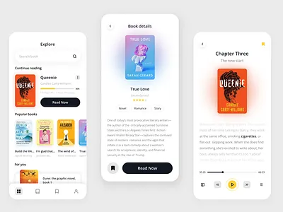Mobile APP | Digital Book app book dashboard design digital ios mobile reading redesign ui ux website