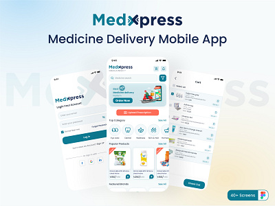 Medicine Delivery Mobile App health medicine delivery mobile app modern ui kit ui design