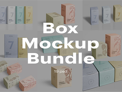 Box Mockup Bundle box box mockup box packaging mockup branding carton giftbox layered mockup package packaging paper photoshop product mockup psd psd mockup