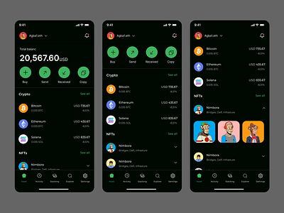 crypto App ui