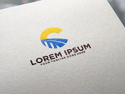 Bridge C letter logo idea branding bridge design icon idea initial letter c logo sign symbol