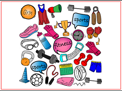 #DOODLES branding design doodles fitness graphic design guri gym trending views viral