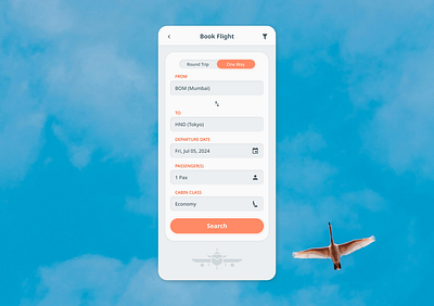 Flight Search #DailyUI #68 app branding dailyui design flight flight search search ui ux