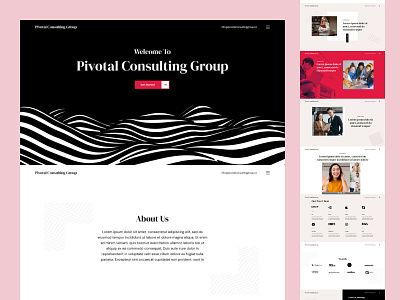 Counsulting Company Website Design counsulting creative job landing responsive ui ux website
