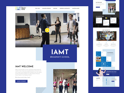 Dance Acadamy acadamy class creative dance entertainment landing responsive ui ux website yoga