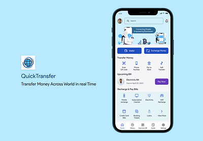 Quick Transfer - Portfolio Project payment application ui ux