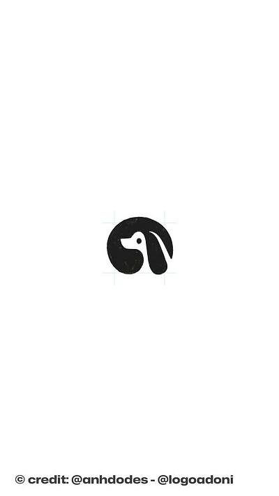 Modern circular puppy pet logo for sale 3d anhdodes animation branding design dog logo graphic design illustration logo logo design logo designer logodesign minimalist logo minimalist logo design motion graphics puppy logo ui