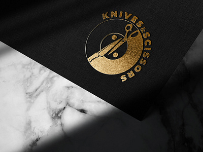 Knives&Scissors Logo branding design graphic design illustration logo logodesign mockup ui ux vector