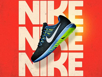 Nike Shoe Poster Concept Design branddesign conceptdesign creativeprocess creativework designinspiration designlife designportfolio digitalart dribbbleshots graphicdesign illustration nikeconcept shoeposter visualdesign
