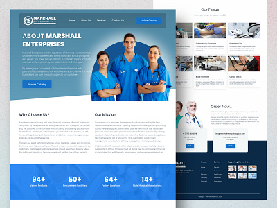 Medical Products Landing Page landing page medical products ui user experience user interface ux web web design webdesign website