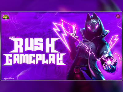 Captivating Gaming Thumbnail Design for Fortnite charecter thumbnail creative design digital art fortnite fortnite thumbnail gam gameplay gaming gaming thumbnail graphic design illustration photoshop photoshop thumbmail purpel thumbanil youtube thumbnail youttube thumbnail