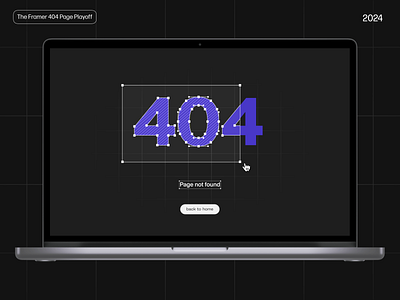 The Framer 404 Page Playoff 404 404 page design framer illustration ui ux vector web web design