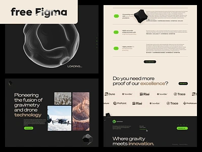 FREE Figma Template 3d laser 3d laser scanning animation design engineering figma free free figma template free template freebie geodesy gravimetry ui ux ux ui website website design