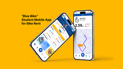 Student Bike Rent Mobile Application bike rent bike rent mobile app mobile app ui uiux designer ux