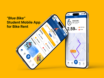Student Bike Rent Mobile Application bike rent bike rent mobile app mobile app ui uiux designer ux