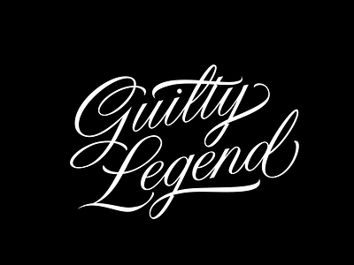 Guilty Legend calligraphy font lettering logo logotype typography vector