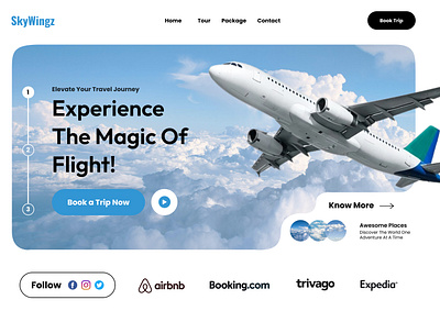 Travel Agency Landing Page animation branding design figma graphic design graphic designer landing page travel ui uiux website