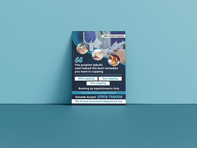 Hijama Therapist Flyer branding design flyer graphic design mockup professional typography