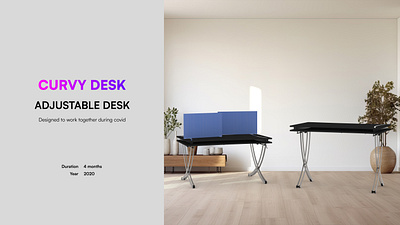 CURVY DESK 3d design design desk design forniture product design render wood design