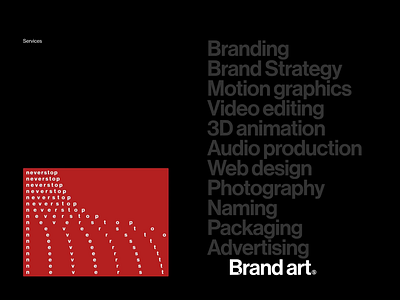 Studio Size — Services Motion 3d after effects animation branding graphic design motion graphics ui web design
