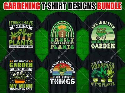 Gardening T-shirt Designs Bundle🎋 apparel apparel design clothing custom t shirt design flowers garden gardening merchandise plants print print design shirt shirt design t shirt t shirt bundle tee shirt typography typography design typography t shirt vector illustration