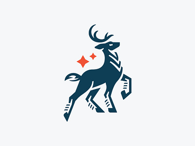 Stylish Deer Logo deer dream logo