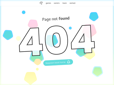 Polygon 404 - Framer x Dribbble Playoff 404 404 page bouncy dribbble error framer gaming interactive shapes no code nocode playful playfulness playoff