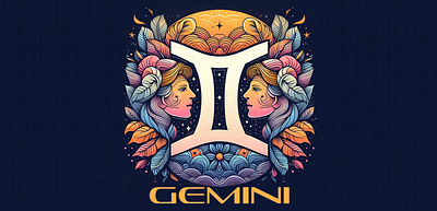 Gemini-Zodiac-Sign-1600 app branding design graphic design illustration logo logos typography ui vector