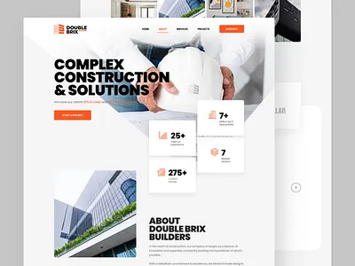 Double Brix Builders branding builder building construction design drawingart logo responsive solution ui ux web website