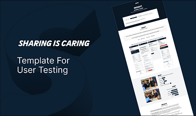 Sharing is caring template user testing