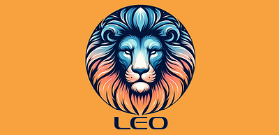 Leo-Zodiac-Sign-1600 app branding design graphic design illustration logo logos typography ui vector