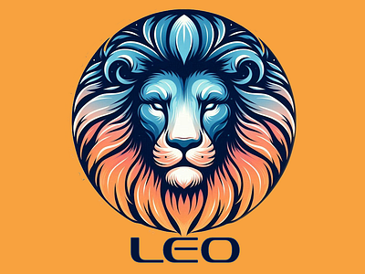 Leo-Zodiac-Sign-1600 app branding design graphic design illustration logo logos typography ui vector