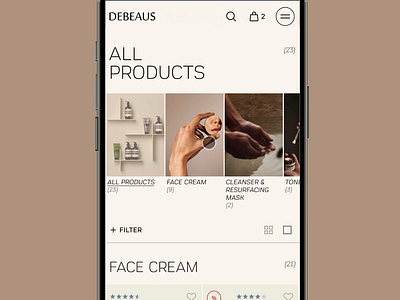 Ecommerce / Skin care animation appdesign beauty care cart catalog categories design ecommerce goods products shop skincare ui ux uxdesign video webdesign