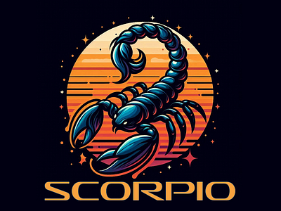 Scorpio-Zodiac-Sign-1600 app branding design graphic design illustration logo logos typography ui vector