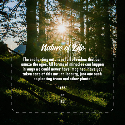Nature of Life graphic design