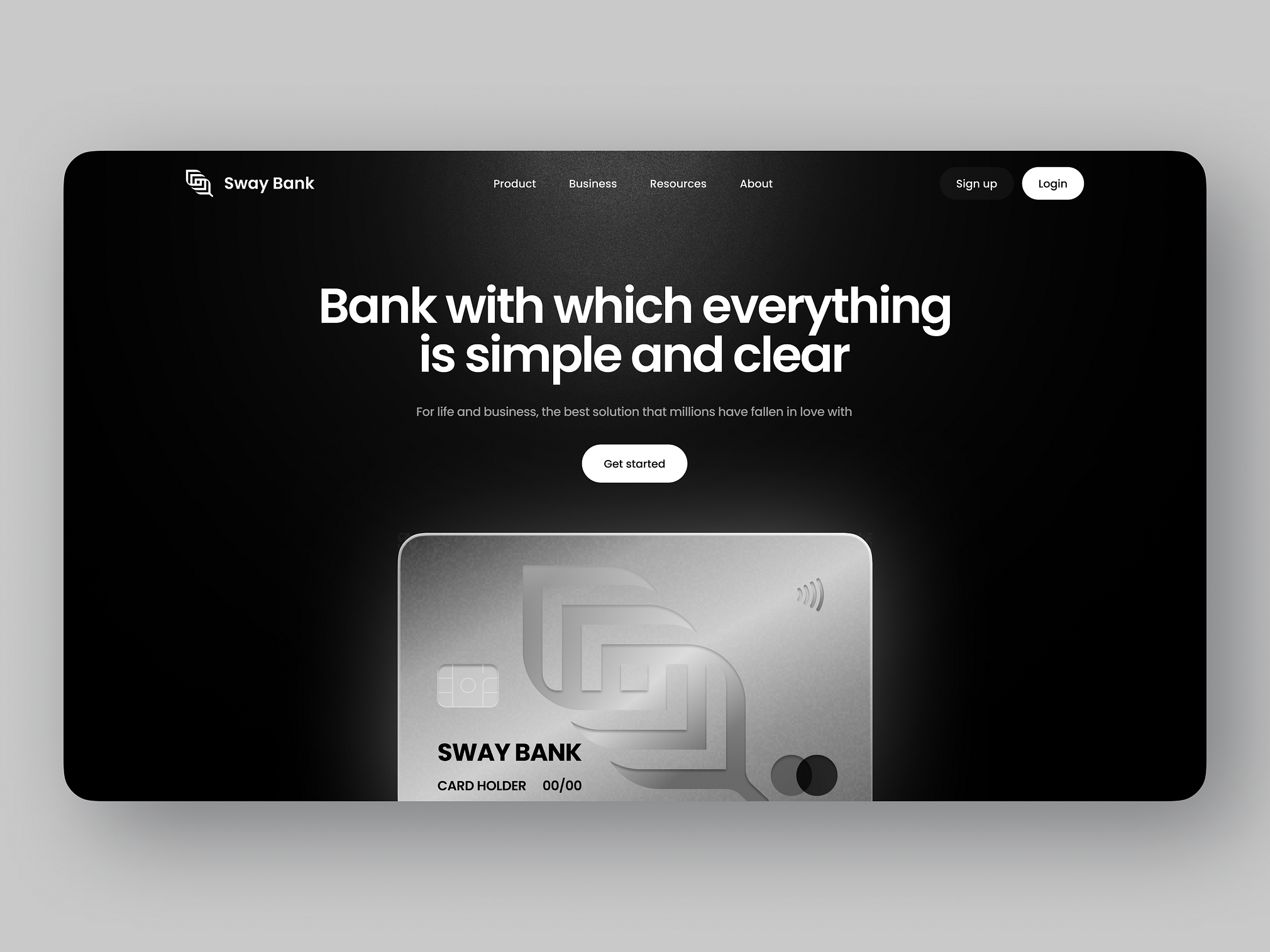 UI Design Concepts for Fintech Landing Page banking black blockchain crypto crypto design cryptocurrency design fintech gold interface landing landingpage logo sleek ui