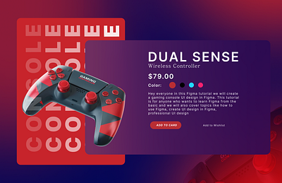 Dual Sense | Wireless Controller design ui uidesign ux uxdesign webdesign