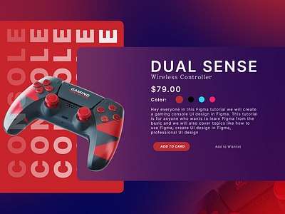 Dual Sense | Wireless Controller design ui uidesign ux uxdesign webdesign