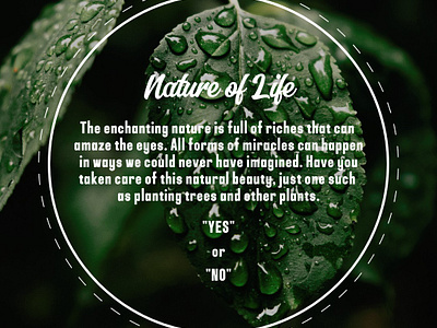 Nature of Life graphic design