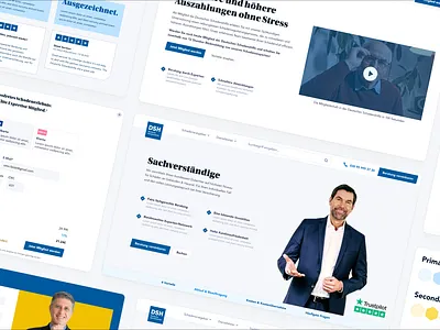 Insurance Conversion Rate Optimization design design strategy design system deutsch enterprise design german insurance landing page scalable design ui uiux ux versicherung web design webdesign website website design